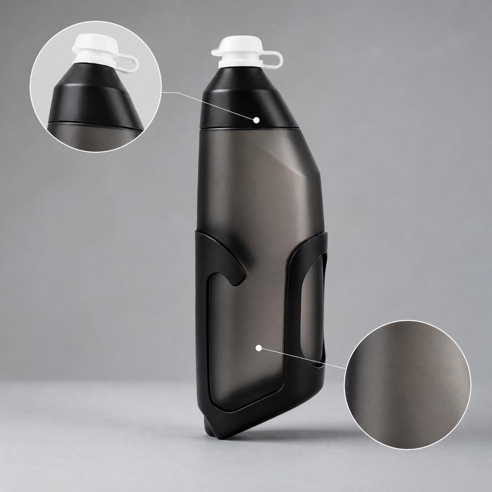 Portabidón Flexible Bidón Bicicleta para Triatletas, Estilo A
