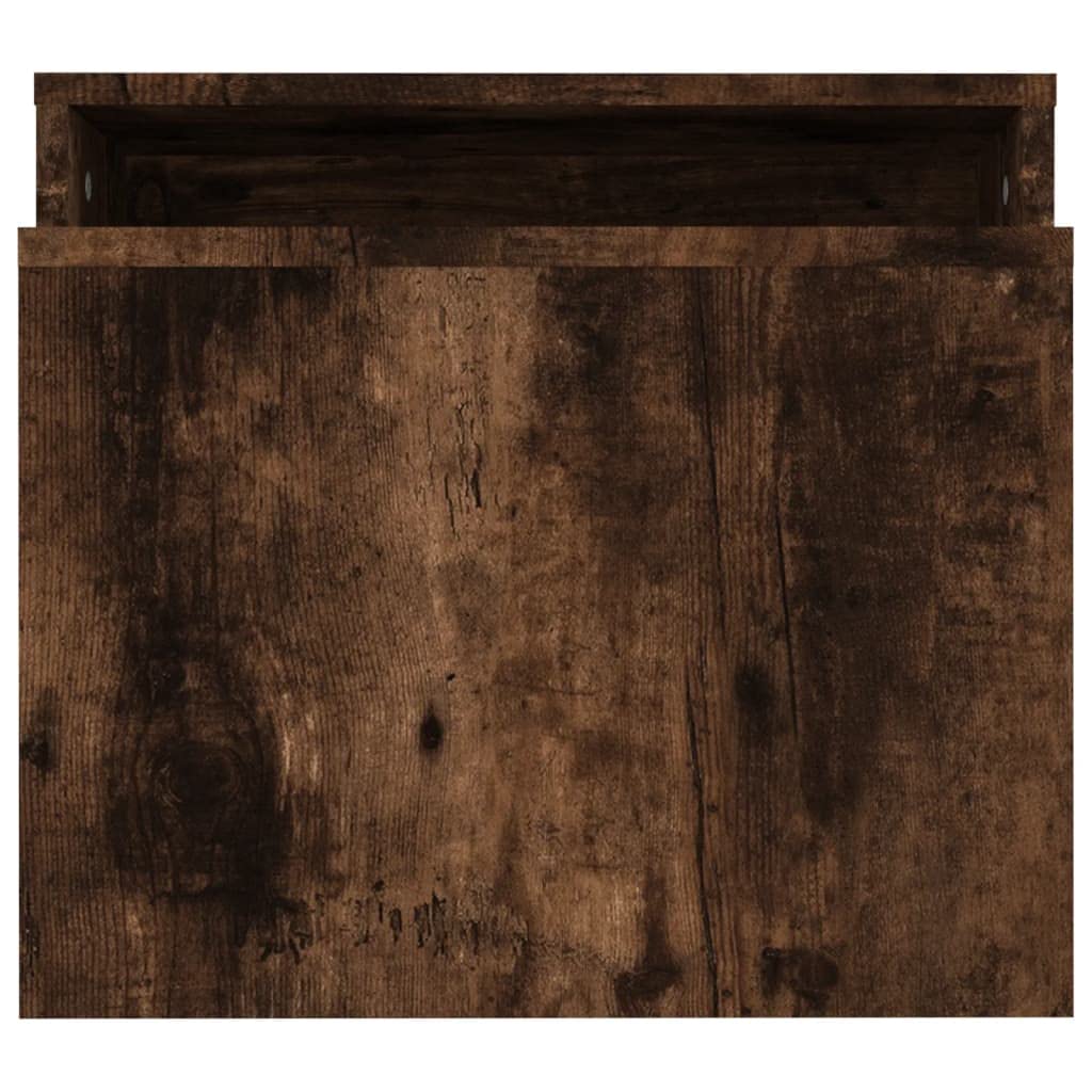 vidaXL Set Tavolini Salotto Rovere Fumo 100x48x40 cm Legno Multistrato
