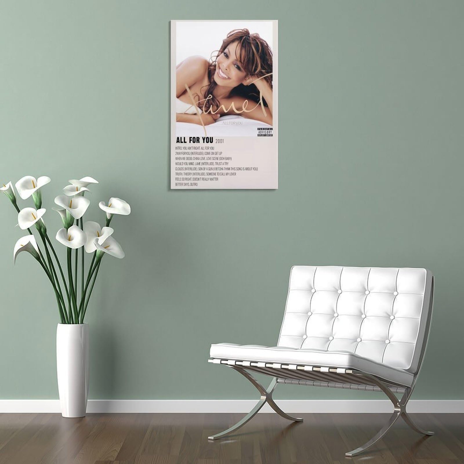 Amazon.com: IVNE HY5V Janet Jackson All for You Canvas Poster Wall 