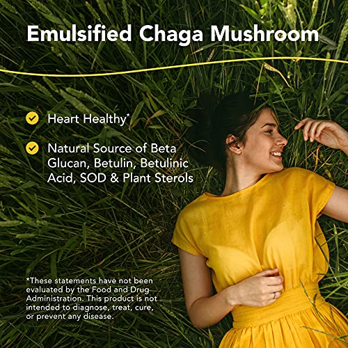 North American Herb & Spice Chag-O-Power - 2 Fl Oz - Wild, Raw, Emulsified Chaga Mushroom - Heart Healthy - Natural Source Of Betulin, Betulinic Acid, Sterols & Sod - 88 Servings #TOP1