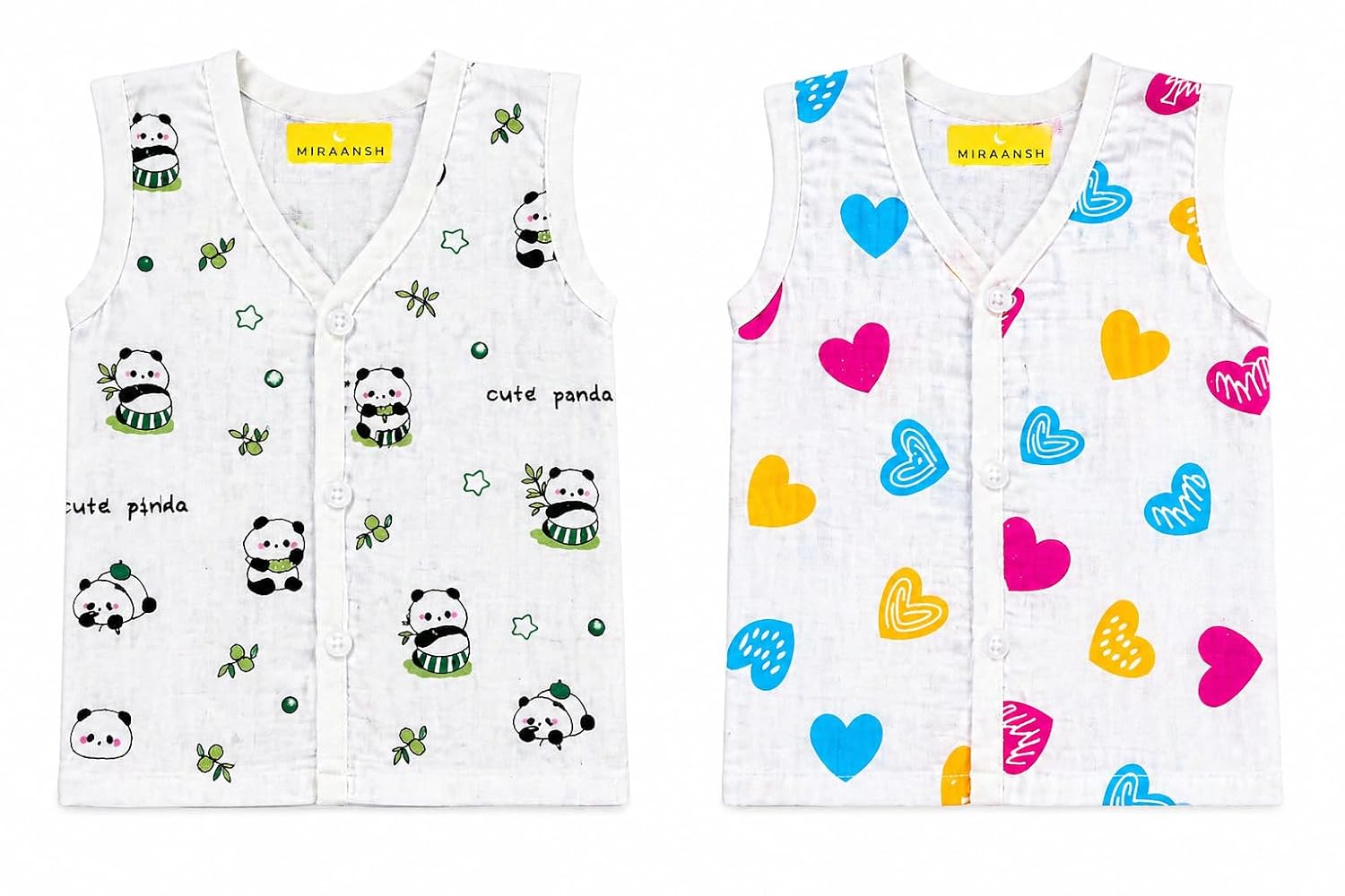 Miraansh Muslin Jabla for Newborn Baby | Assorted Pack of 2 | 100% Soft Muslin Cotton | Breathable & Skin-Friendly | Easy ... - Review, Price and Buying Guide
