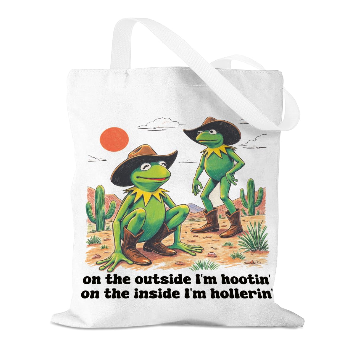 Funny Animal Tote Bag, Trendy Meme Large Capacity Reusable Grocery Bags, Travel Canvas Beach Bag Gifts for Women