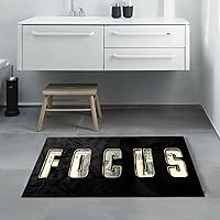 Vista 3 de GUBIYU Money Rug - Alfombra negra de 100 dólares con respaldo antideslizante, 23.6 x 35.4 pulgadas
