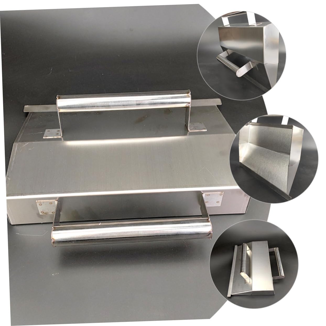 Cazzuola per Finitura in Acciaio Inox Argento Forma Unica | Uso per Lavori di Finitura del Calcestruzzo, Levigatura Pareti, Presa Confortevole e Design Multifunzione