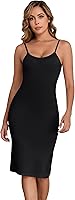 Qzzater Women's Slip Dress: Adjustable Spaghetti Straps Full Slip Cami Nightgown Under Dress Layering