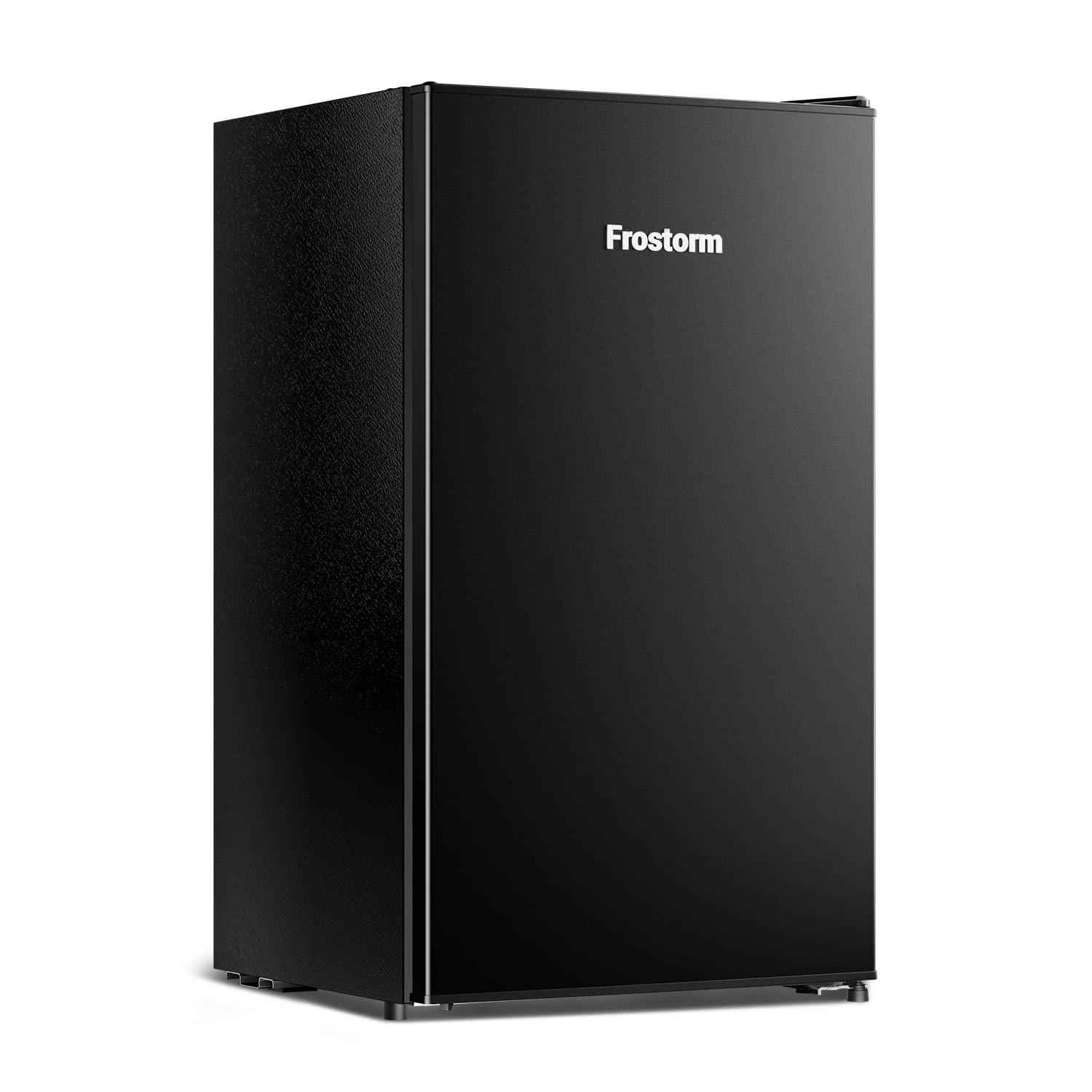 Frostorm 3.2 Cu Ft Mini Fridge with Freezer - Energy Efficient, Large Capacity Single Door Upright Freezer for Bedroom, Office & Dorm | Small Fridge, Reversible Door, ETL Certified(Black) - 2