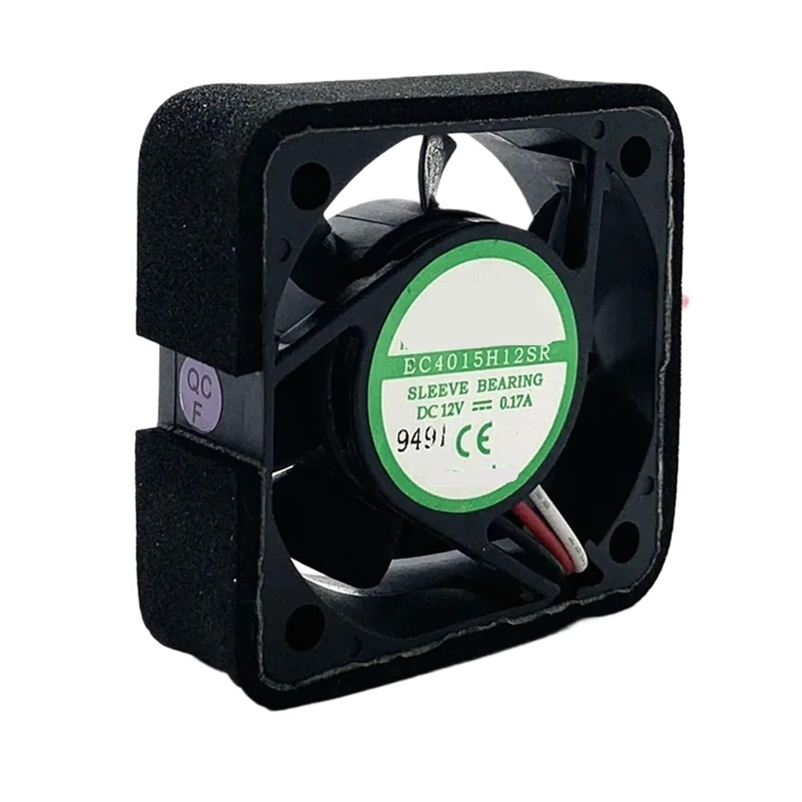 UWUKCJOKQ 4015 40mm Fan 4cm 12V EC4015H12SR 3-Wire 0.17A Cooling