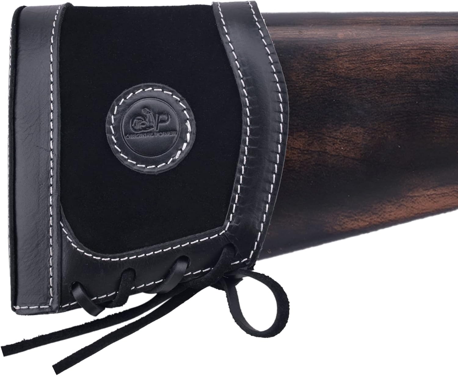 Tas Trost Gun Recoil Pad for Rifles Shotguns Shoting Gun Slip On Leather Recoil Reducing (Black