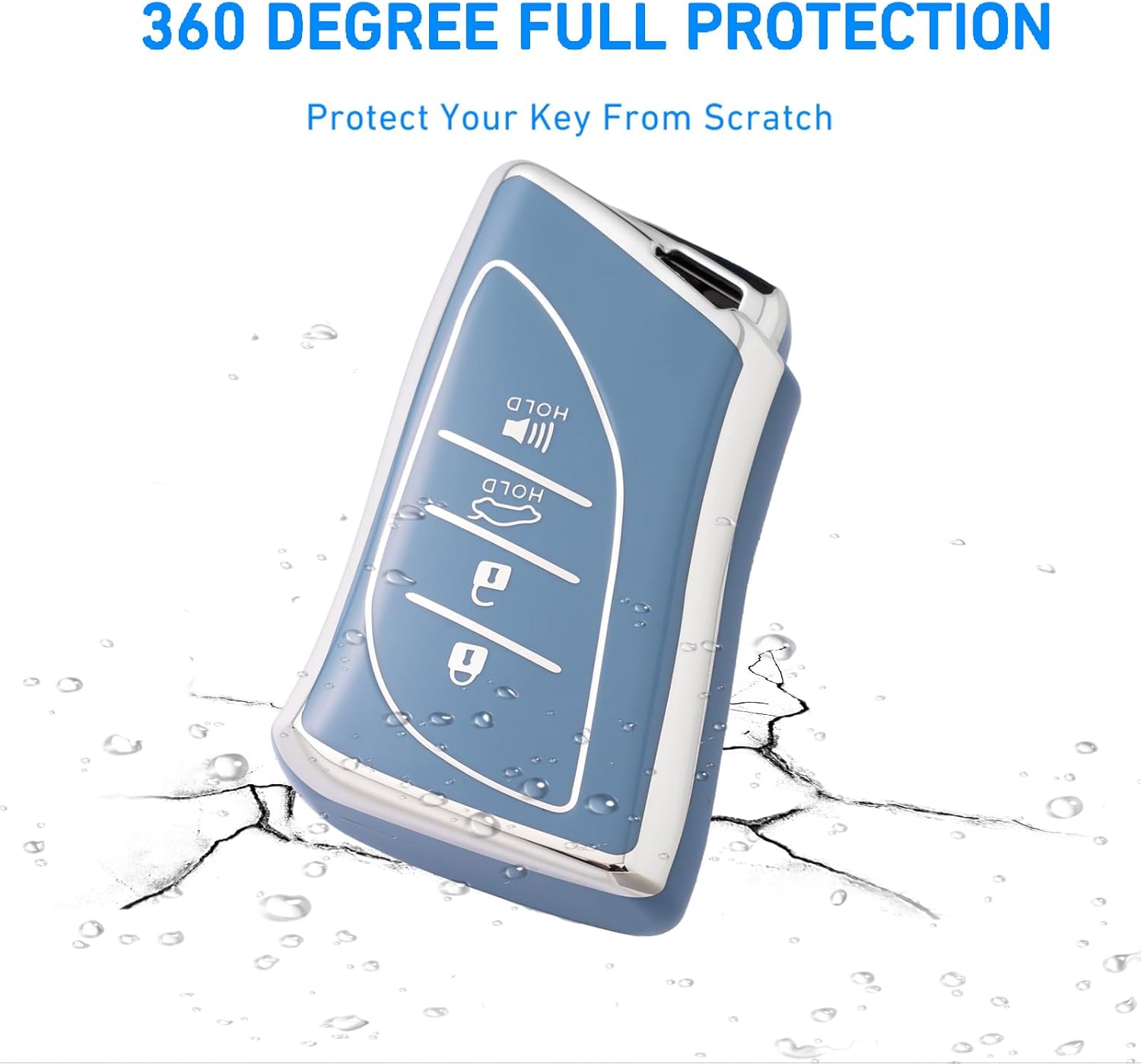 Key Fob Cover with Keychain for Lexus ES350 RX350h LC500h LS500h UX200 UX250h ES250 ES300h GX460 - Image 7