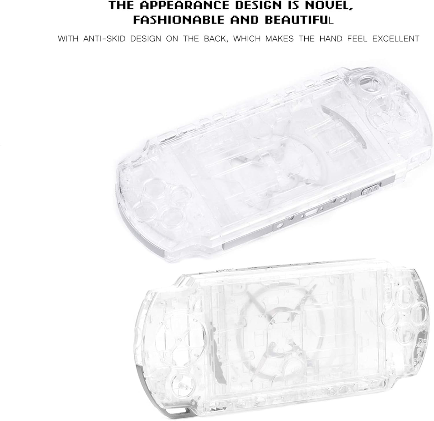 Full Housing Shell for PSP 3000, Faceplate Case Replacement Game Console Shell Cover Repair Parts for PSP 3000(Clear) : Video Games