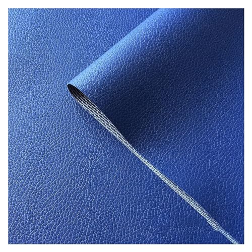 Similicuir bleu nuit 1.6x10m | Tissu souple pour tapisserie de chaise et canapé
