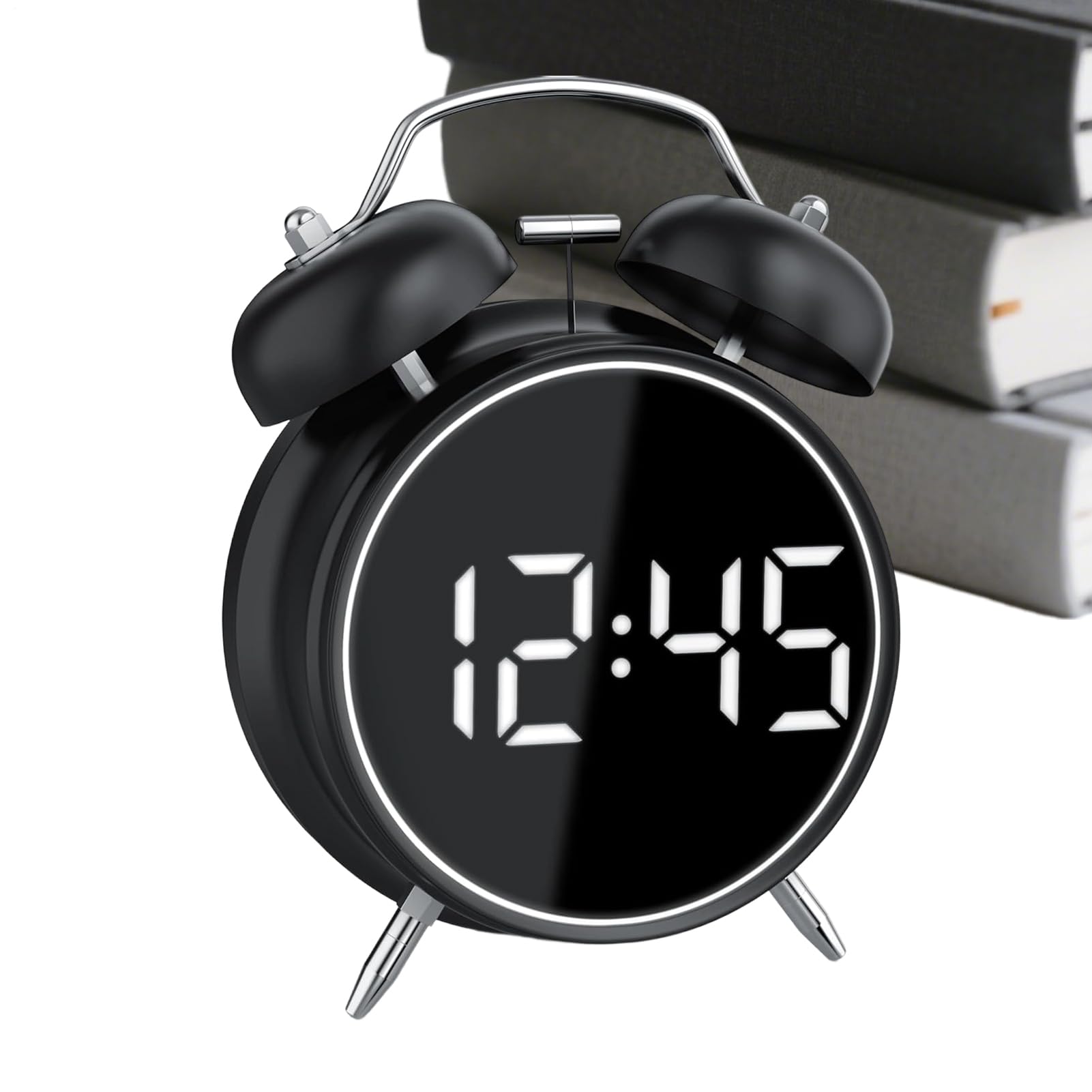 Orologio sveglia per , volume extra alto, luce analogica, doppia