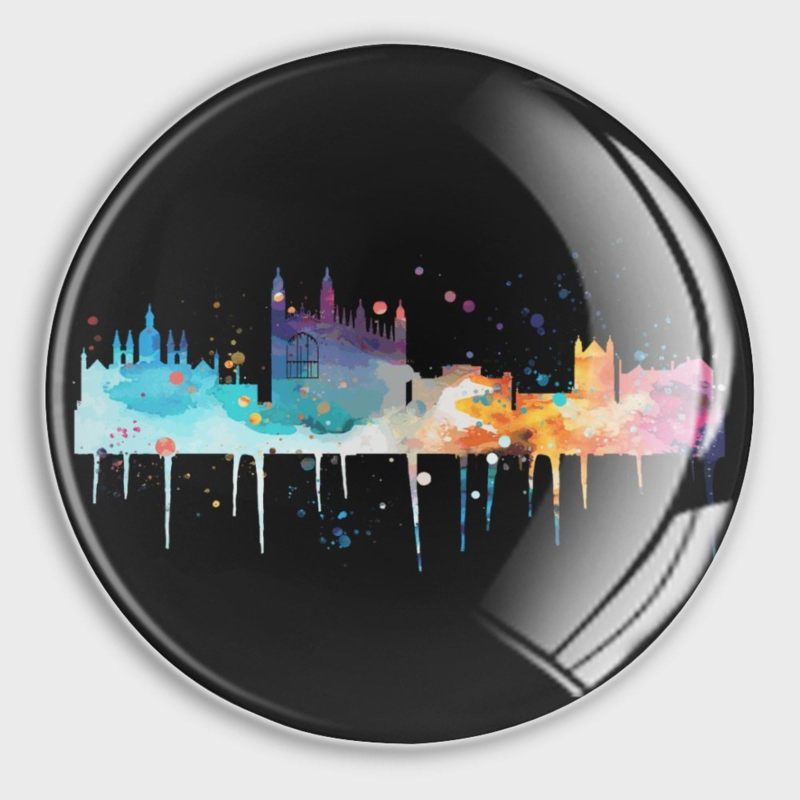 Aimants en verre pour réfrigérateur Skyline : embellissez votre décoration en métal