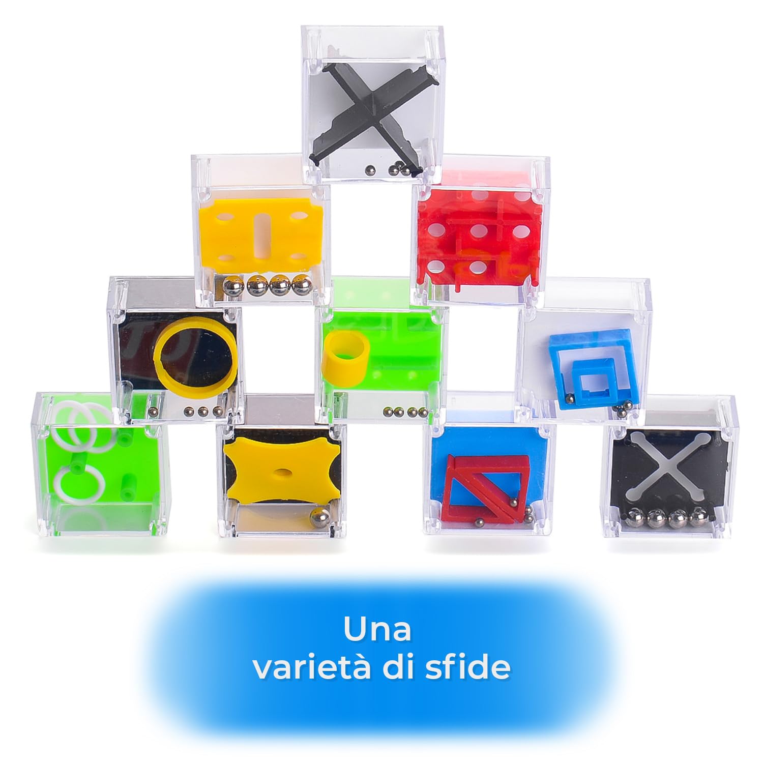 Magicat Set 10 Cubi Rompicapo Puzzle I Gadget Compleanno Bambini e Adulti Perfetti per Feste, Idee Regalo, Pignatta Compleanno e Pensierini Per Bambini Dopo Festa I Sviluppo delle Abilità Cognitive