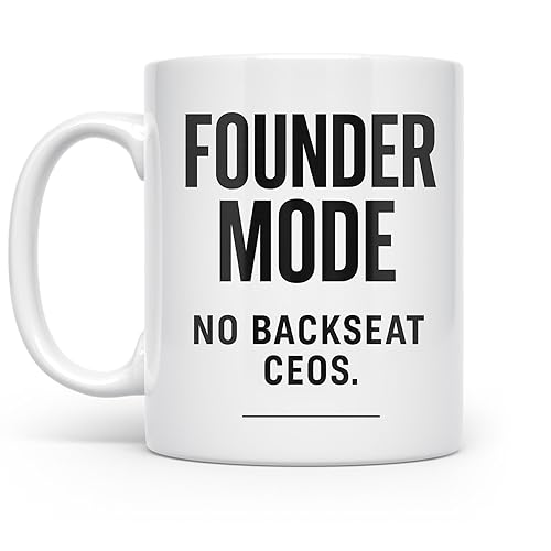 Founder Mode Coffee Mug – 11 oz White Ceramic Mug