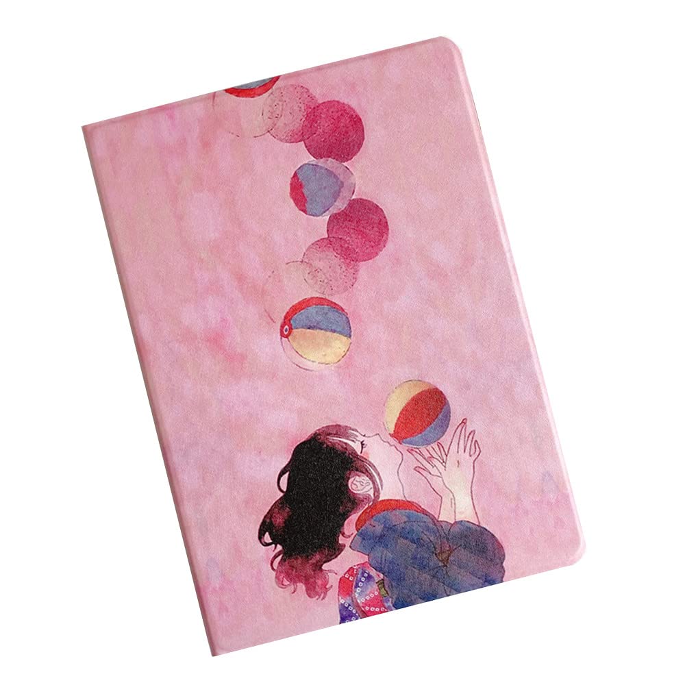 Floral Case for iPad Air 13 inch M3/M2, iPad Pro 12.9 inch 6th/5th/4th/3rd Generation Flower Pattern Cute Slim Leather Folio Case with Pencil Holder