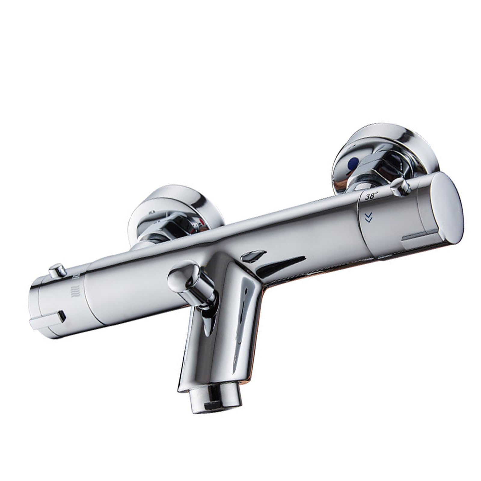 Thermostatic Shower Faucet Mixer Showering Faucet Temperature Control Gate Shower Accessories Enduring Constant Temperature Hot Cold Water Mixer Gate