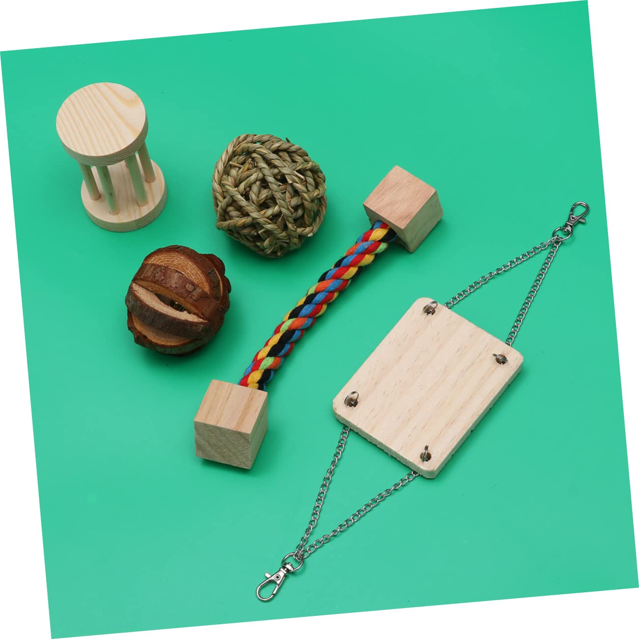 Angoily 2sätze Hamster Spielzeug Set Teilig Aus Holz Kauball Für Gesunde Zähne Lustiges Und Lehrreiches Spielzeug Für Hamster Und Kleintiere Für Käfige Und Beschäftigung