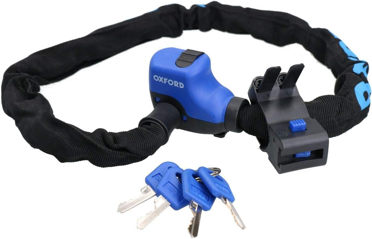 Hercules Chain Lock 6 x 900mm Bike Cycle Jubilee Clip Carry Bracket Cloth Sleeve