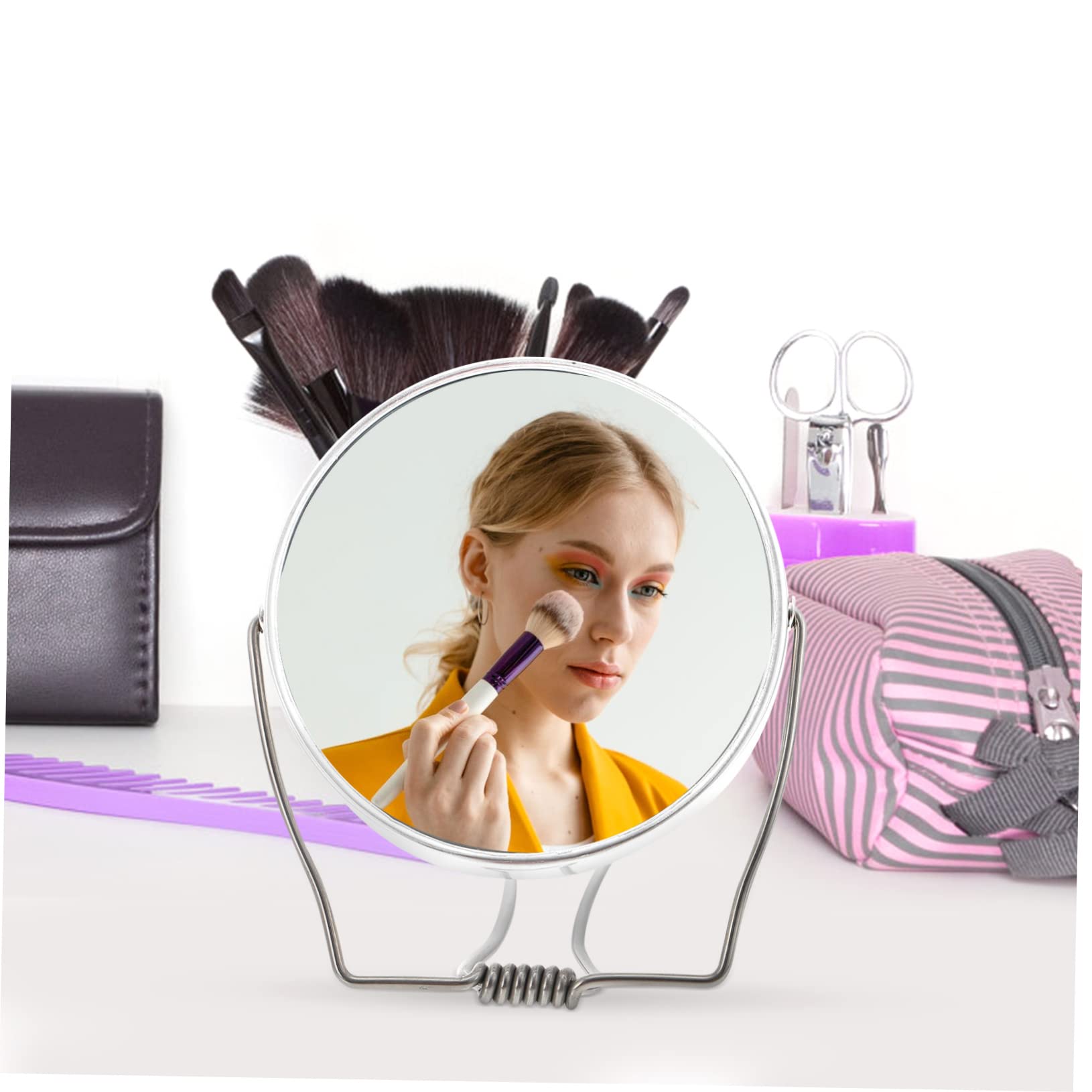 Beavorty 3 Set Di Specchietti Compatti Per Il Trucco Pieghevoli Specchietti Bifacciali Per Saloni Di Bellezza Casa Ed Eventi 2 Pezzi * 3