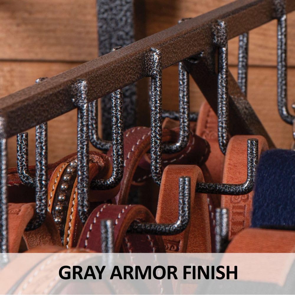 EASY-UP Pro Series Swivel 40 Hook Bridle Rack | High-Capacity, Durable & Accessible Horse Tack Organizer | Mountable or Portable