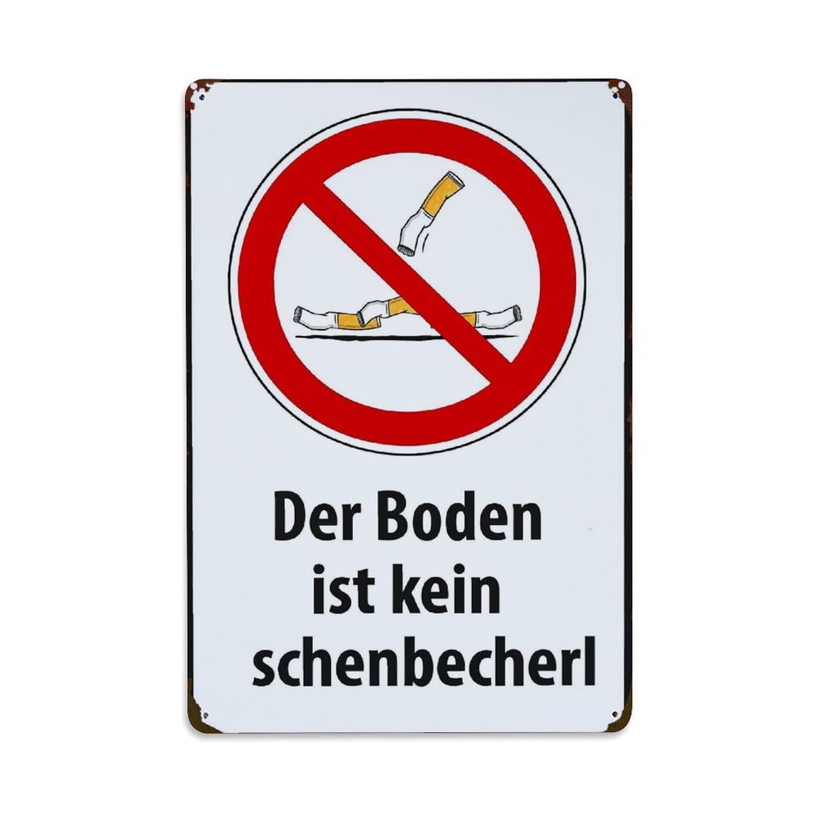 No Smoking Sign With Socks Retro Metal Tin Sign, Vintage Decor Art Poster for Bar, Home, Man Cave, Kitchen, Laundry Room Gift 8x12Inch