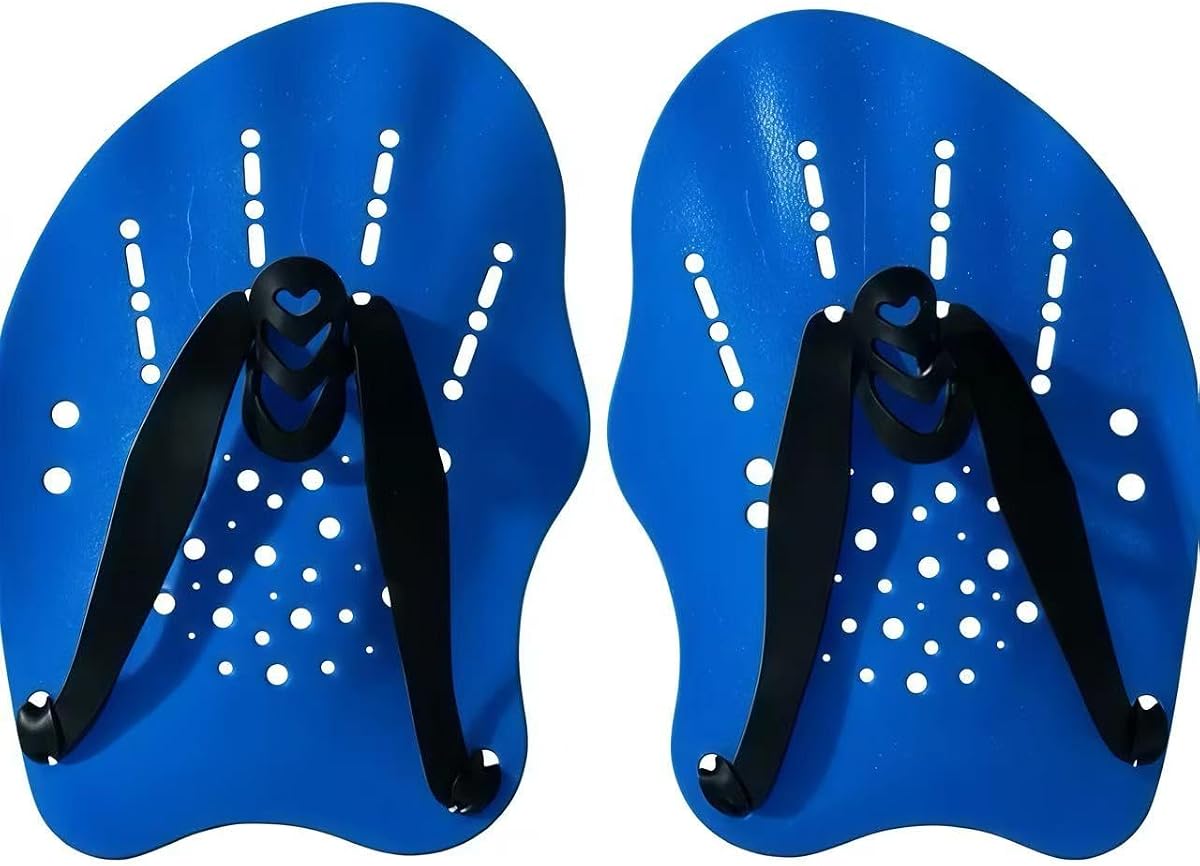 Paletas de natación para adultos, diseño ergonómico con correa ajustable | Para entrenamiento de natación con resistencia de potencia, adecuado tanto para nadadores principiantes como avanzados.