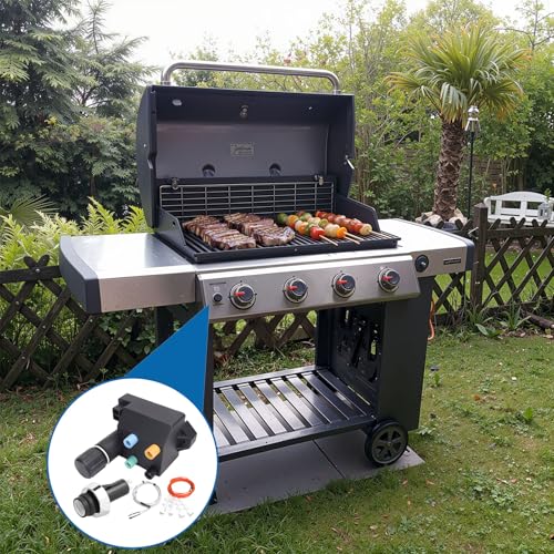 Image of SafBbcue 66355 Grill Igniter Kit for Weber Genesis II 410 /210 Gas Grills (2017 & Newer) - Replacement for E410, SE410, LX410, E210, Ignition Kit for Backyard BBQ Parties