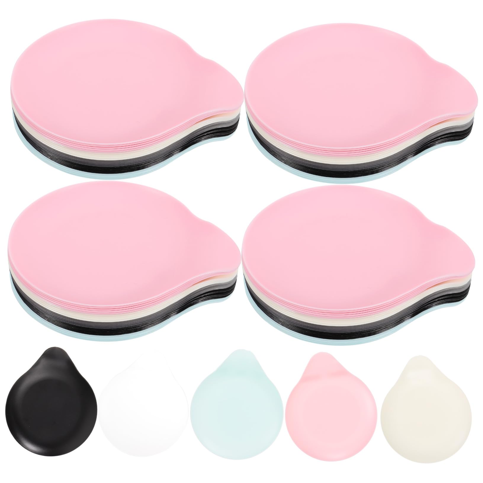 FOMIYES 50pcs Dripping Spoon Dessert Plate Pink Plates Cake Plate Birthday Dessert Favors Ice Cream Party Plates Birthday Dessert Plates Appetizer Tray Fancy Plate Trinket Tray Cake Pan