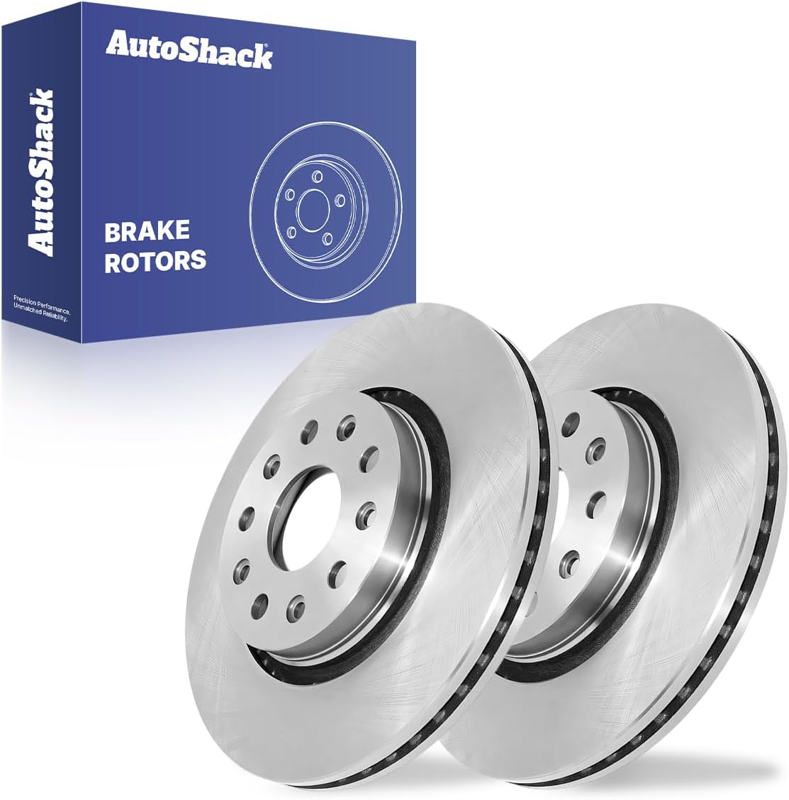 Auto Shack Front Brake Rotors for Jeep Wrangler and Gladiator (Front Vented 5-Lug)