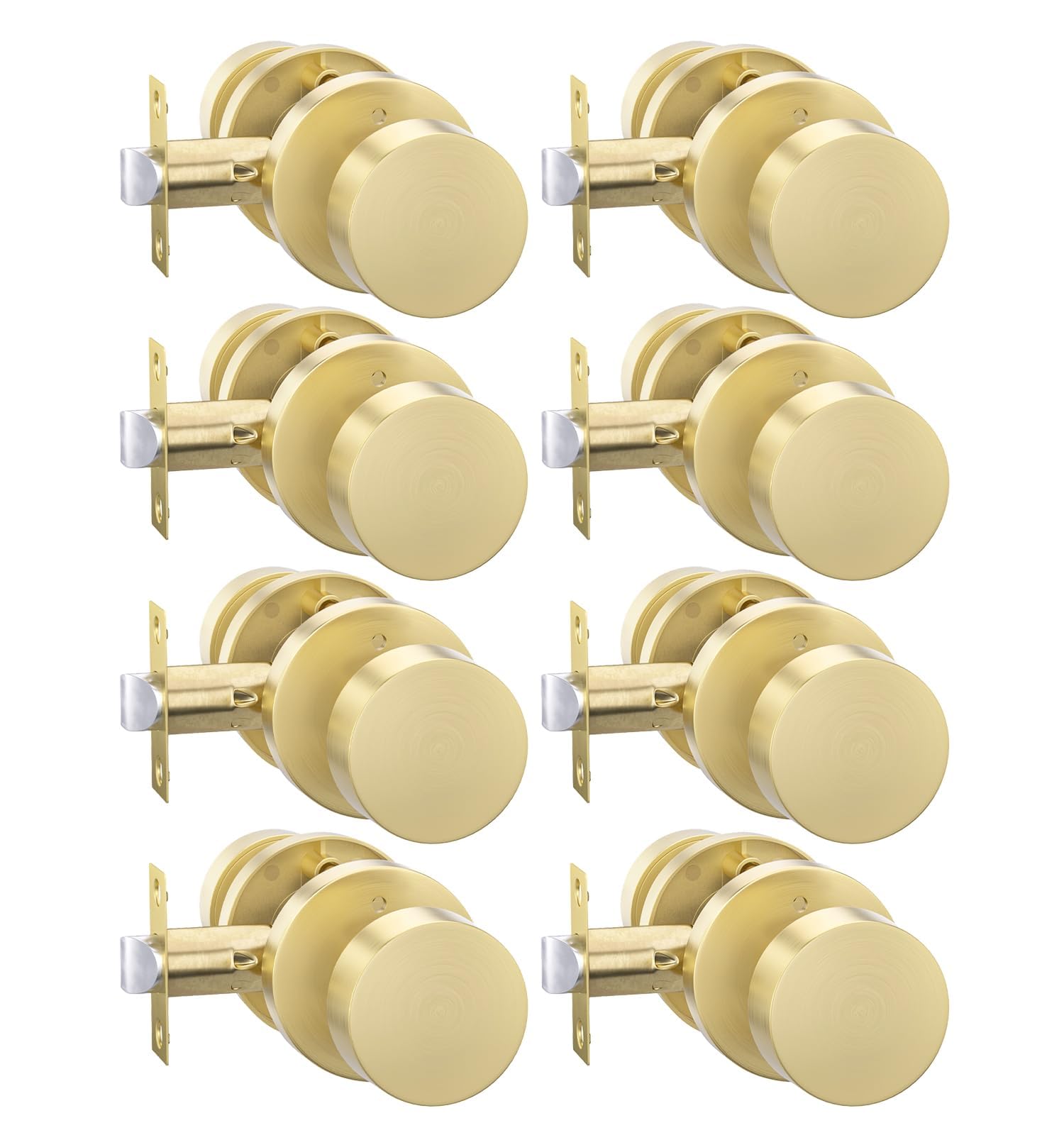 Goldenwarm Matte Black Door Knobs - 6 Pack -27