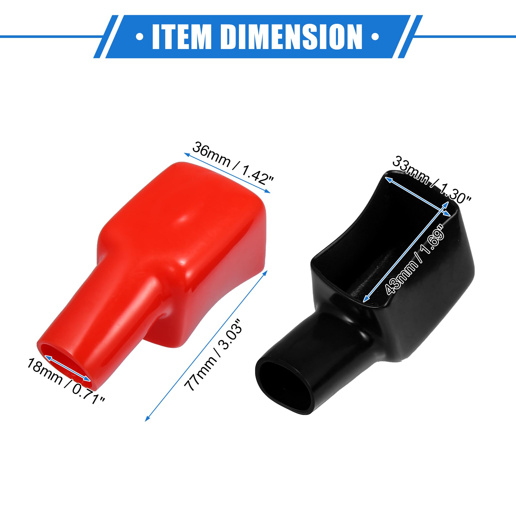 Amazon | A ABSOPRO バッテリー端子絶縁カバー バッテリー