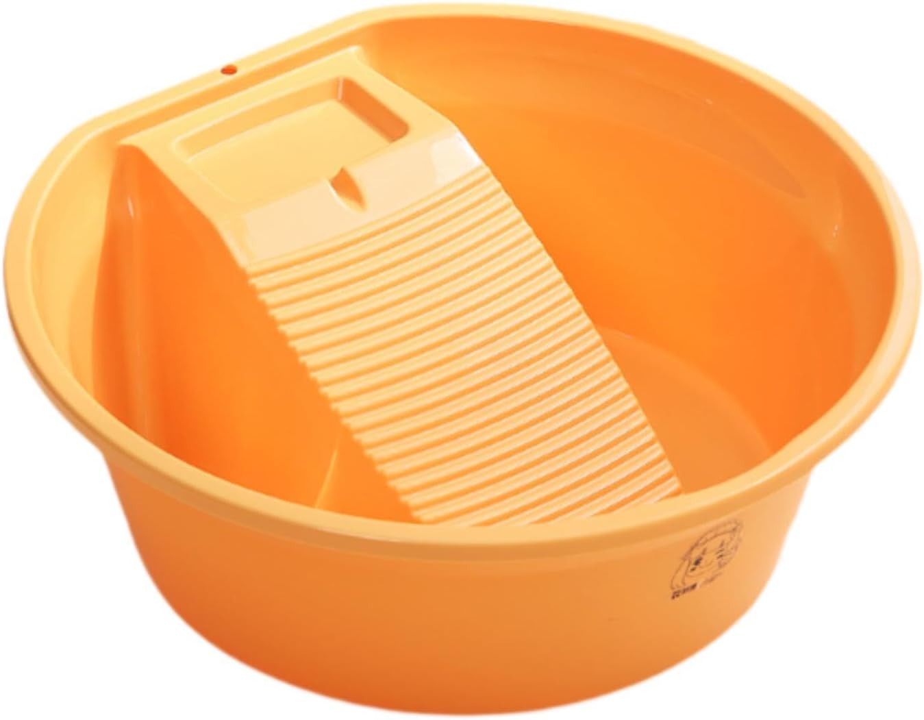 Washboard Basin,Portable Non Slip, with Washboard Laundry Tub, Basin Cleaning Basin for Pants T Shirts Socks, Green
