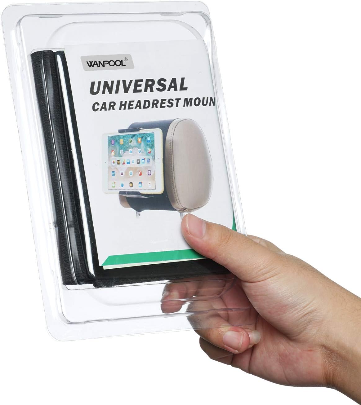 Car Headrest Holder, Swivel Car Headrest Mount Holder for Nintendo Switch & iPad Air, iPad mini and Other Tablets