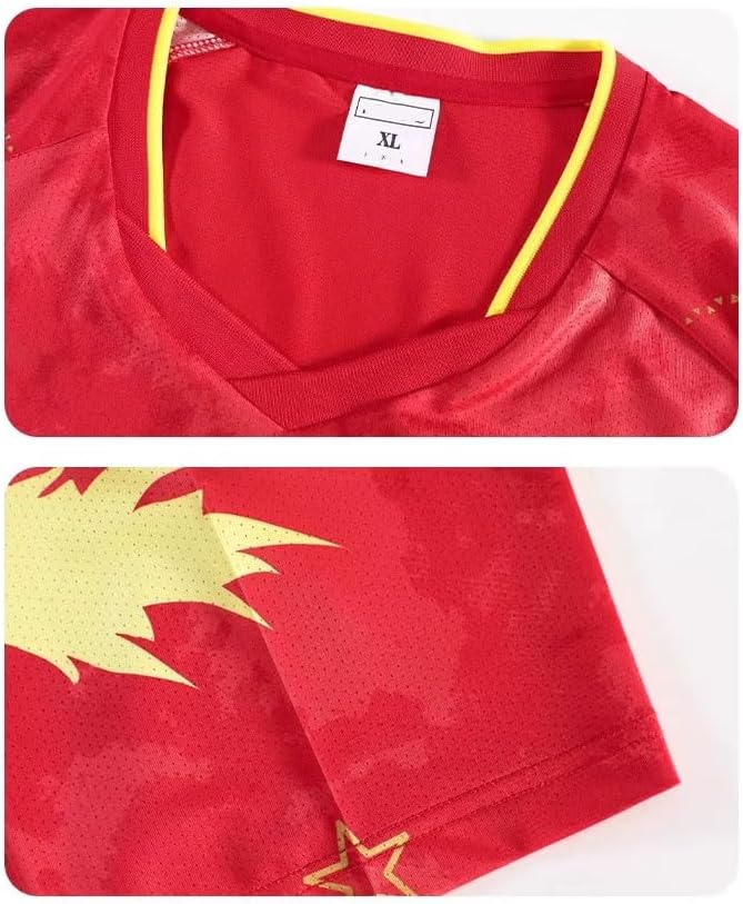 [Viiipcos] 中国 卓球 スポーツウェア 卓球選手 中国 左のエース 王楚欽 卓球 ゲームシャツ 2025年新しい卓球 ユニ