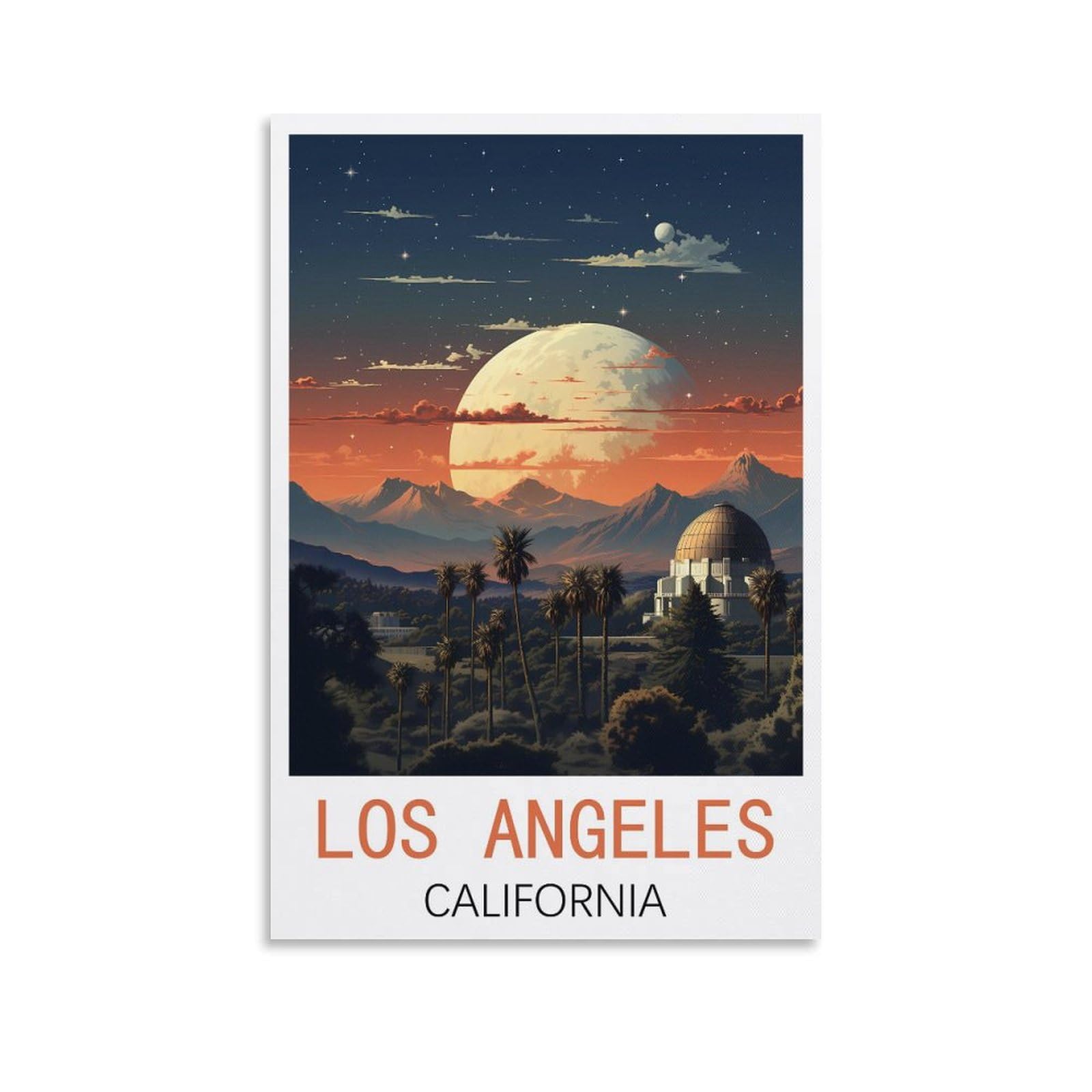 Vintage Metal Tin Signs Los Angeles California Vintage Signs Home Kitchen Rustic Travel Metal Signs Wall Art Decor 30x30cm
