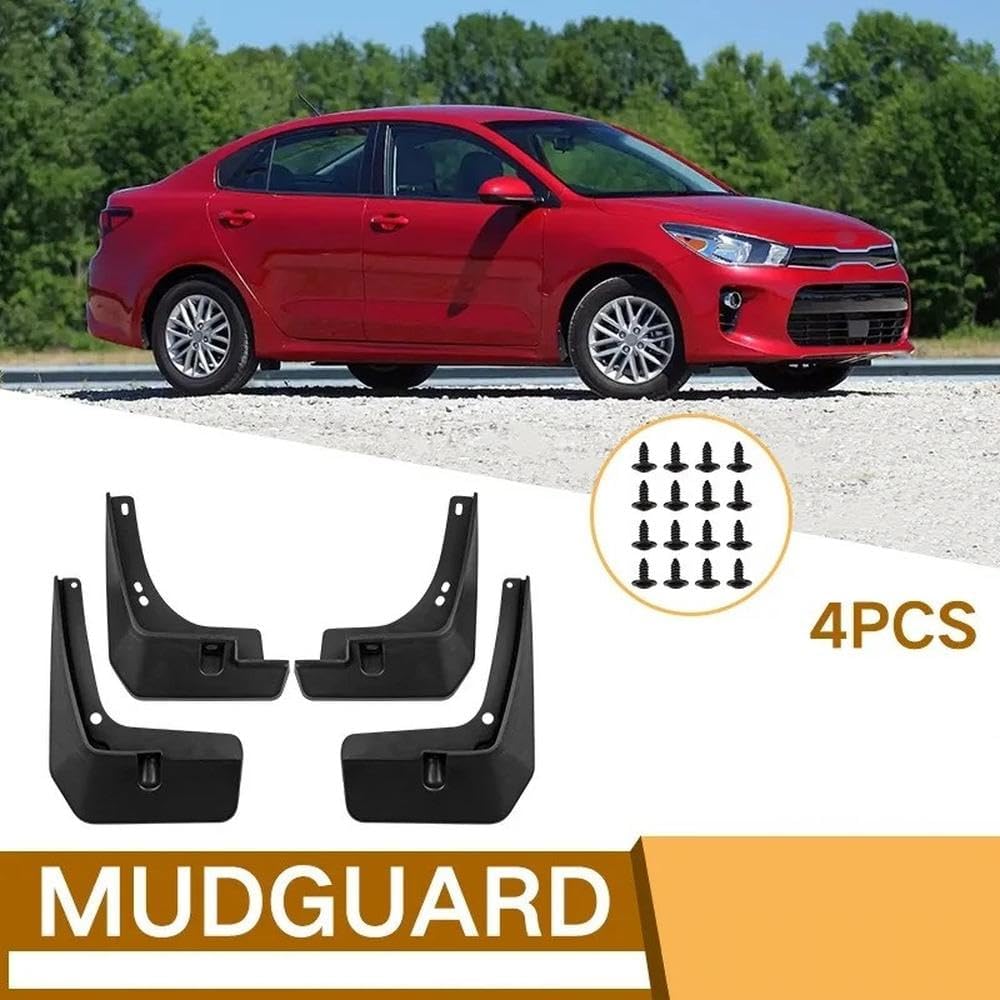 4 PCS Car MudFlaps Mudguard Splash Guards Fender Automobile Protector Accessories for Kia K2 for Rio 2017-2023 Wheel Protection