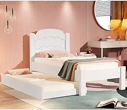 Cama Solteiro 100% MDF Com Auxiliar Embutida Prática e Versátil Branca