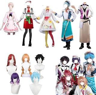 [PWPCOS] 早乙女ベリー 七瀬すず菜 雲母たまこ 渚トラウト 酒寄颯馬コスプレ コスプレ衣装 「ウィッグ 追加可能」 フルセット アイドル YouTuber 大人用 ウィッグセット アクセサリー付き