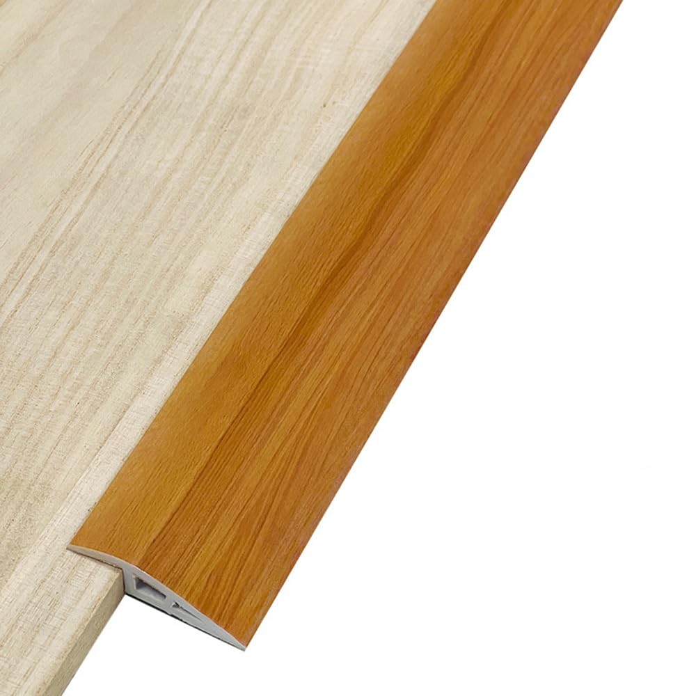 Haekebc Teak Threshold Transition Strip 1Cm-2Cm Rise Floor Transition Strip Marble/Wood Grain Rubber Threshold Ramp Doorway Edge Trim For Wood Tile Floor(,10Mm)