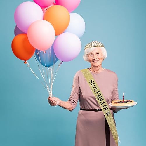 Miniatura 10 de Decoraciones de cumpleaños número 30 para mujer, banda, corona, vela de cumpleaños y globo digital de papel de aluminio de 32 pulgadas, decoración