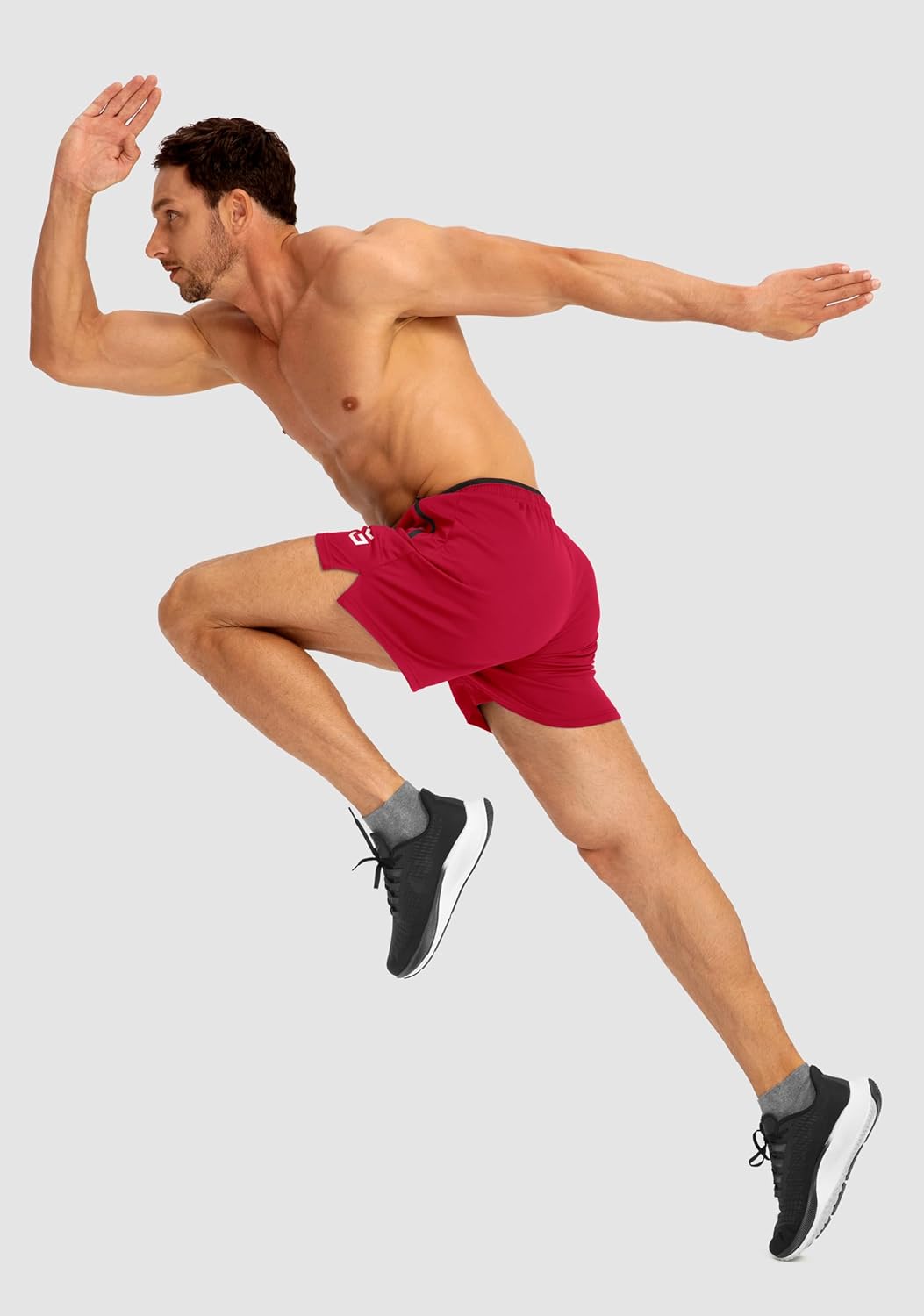 G Gradual Men's Running Shorts with Zipper Pockets Quick Dry Gym Athletic Workout 5" Shorts for Men - Image 6