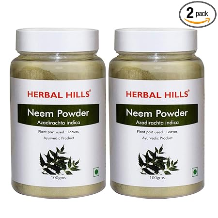 Herbal Hills Neem Powder (Azadirachta Indica) | Pack of 2 (100 gms each)