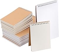 Vista 12 de HEIHAK 20 Pack A6 Sketch Notebooks, 120 Pages 60 Sheets Top Spiral Bound Pocket Sketchbooks, Small Spiral Notepads Sketch Pads Bulk for Kids