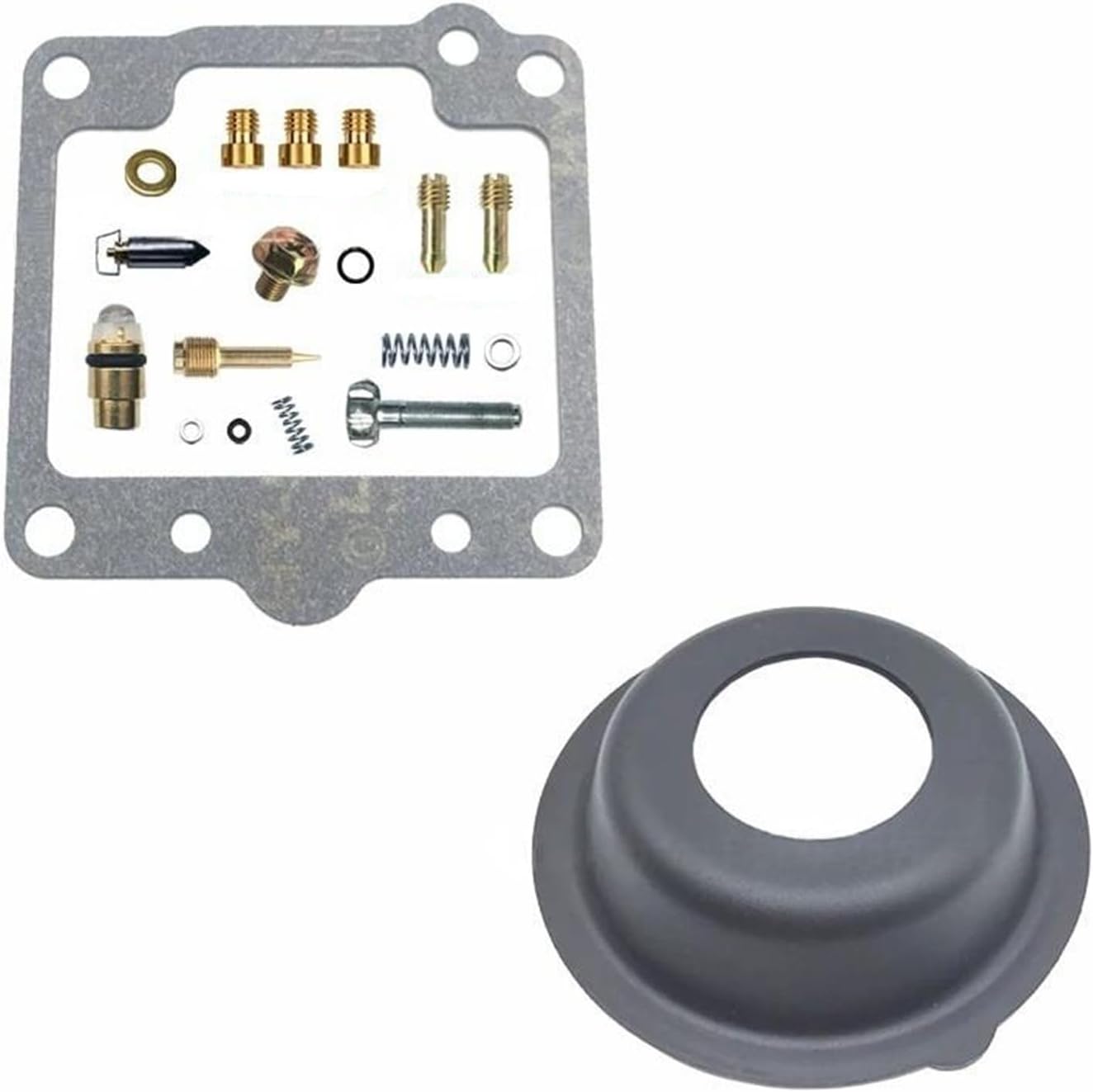 Carburetor Repair Diaphragm for Suzuki TU250 TU250X 1997-2001- OEM Replacement Fuel Pump Diaphragm Kit(Repair kit/diaphragm)