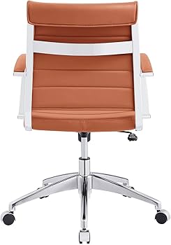 Amazon.com: Modway Jive Ribbed, Mid Back Office Chair, Terracotta