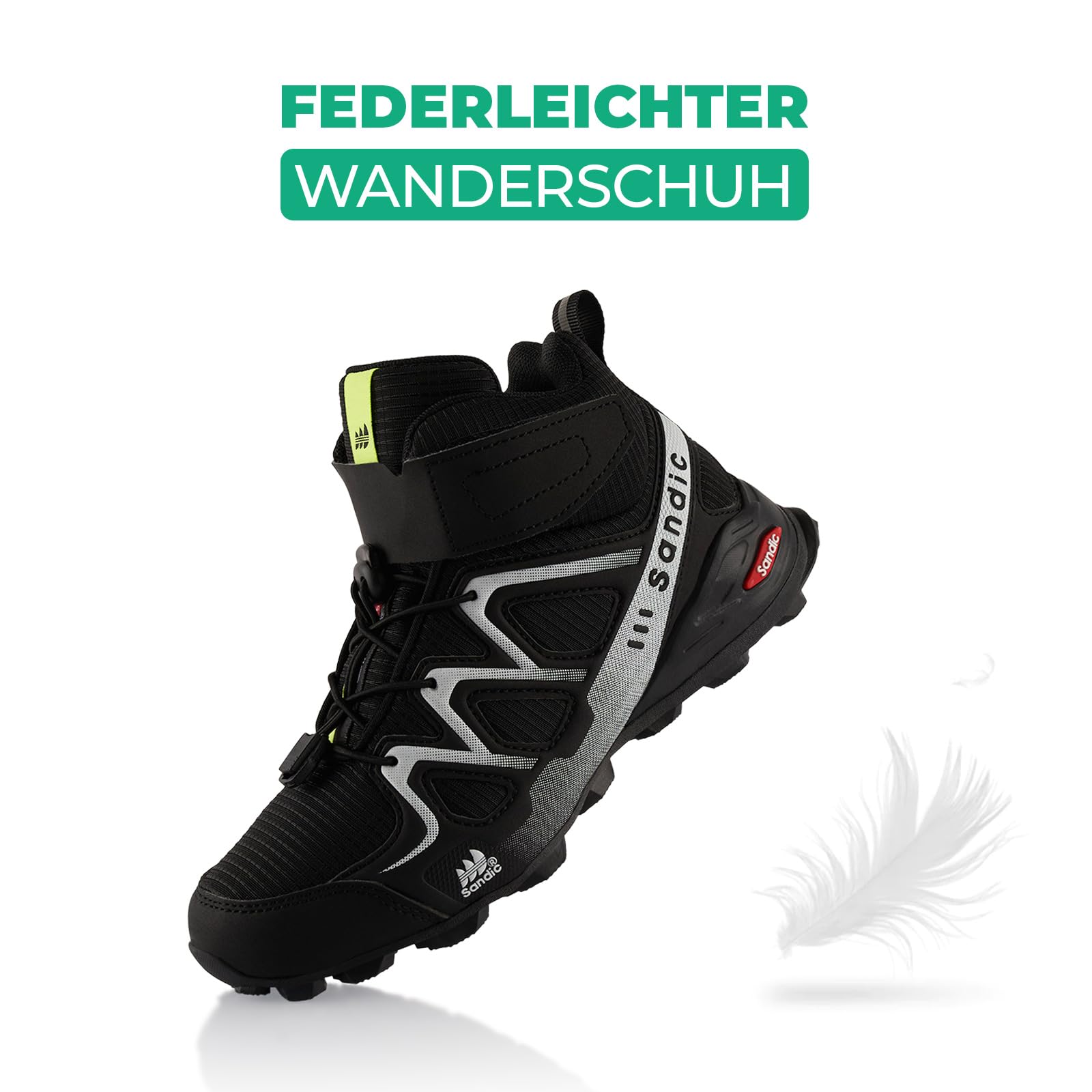 Fusskleidung® Damen Herren Wanderschuhe Trail Running Stiefel Wanderstiefel