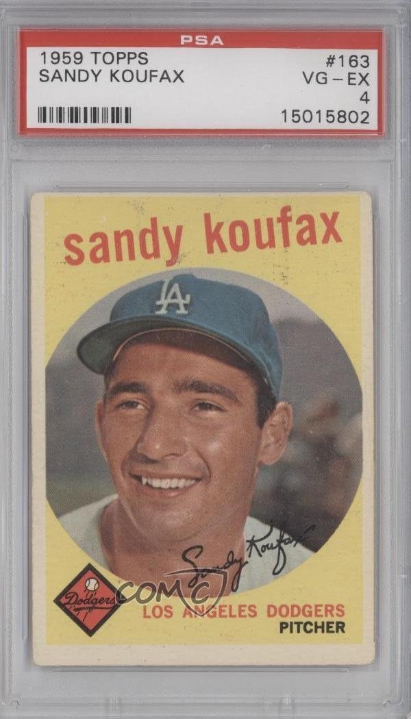 Sandy Koufax PSA GRADED 4 (Baseball Card) 1959 Topps - [Base] #163