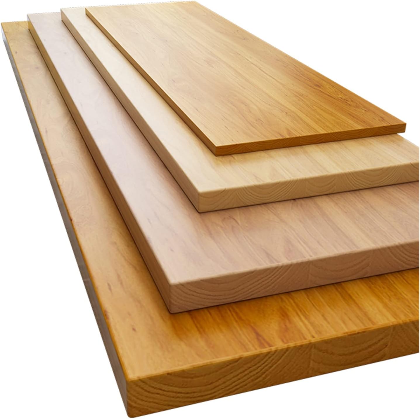 Wood Table Top Only, Universal One-Piece Desktop, Extra-Wide Work Bench For Home & Office Standing Desk Frames, Custom Size (Color : Wood Colour, Size : 100x60x2.5cm)