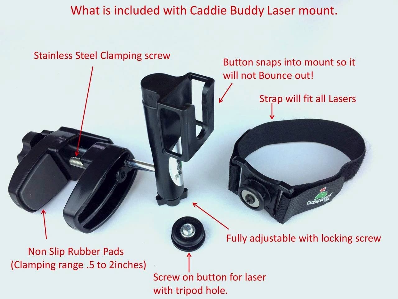 Amazon.com: Caddie Buddy Laser Rangefinder Mount : Sports & Outdoors